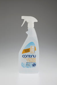 CONTINU 2 in 1 Alcohol Free Anti-Microbial Surface Disinfectant 750ml Trigger Spray Box 6 ( £4.38 each )