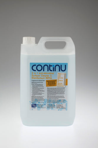 CONTINU 2 in 1 Alcohol Free Anti-Microbial Surface Disinfectant 5L Refill
