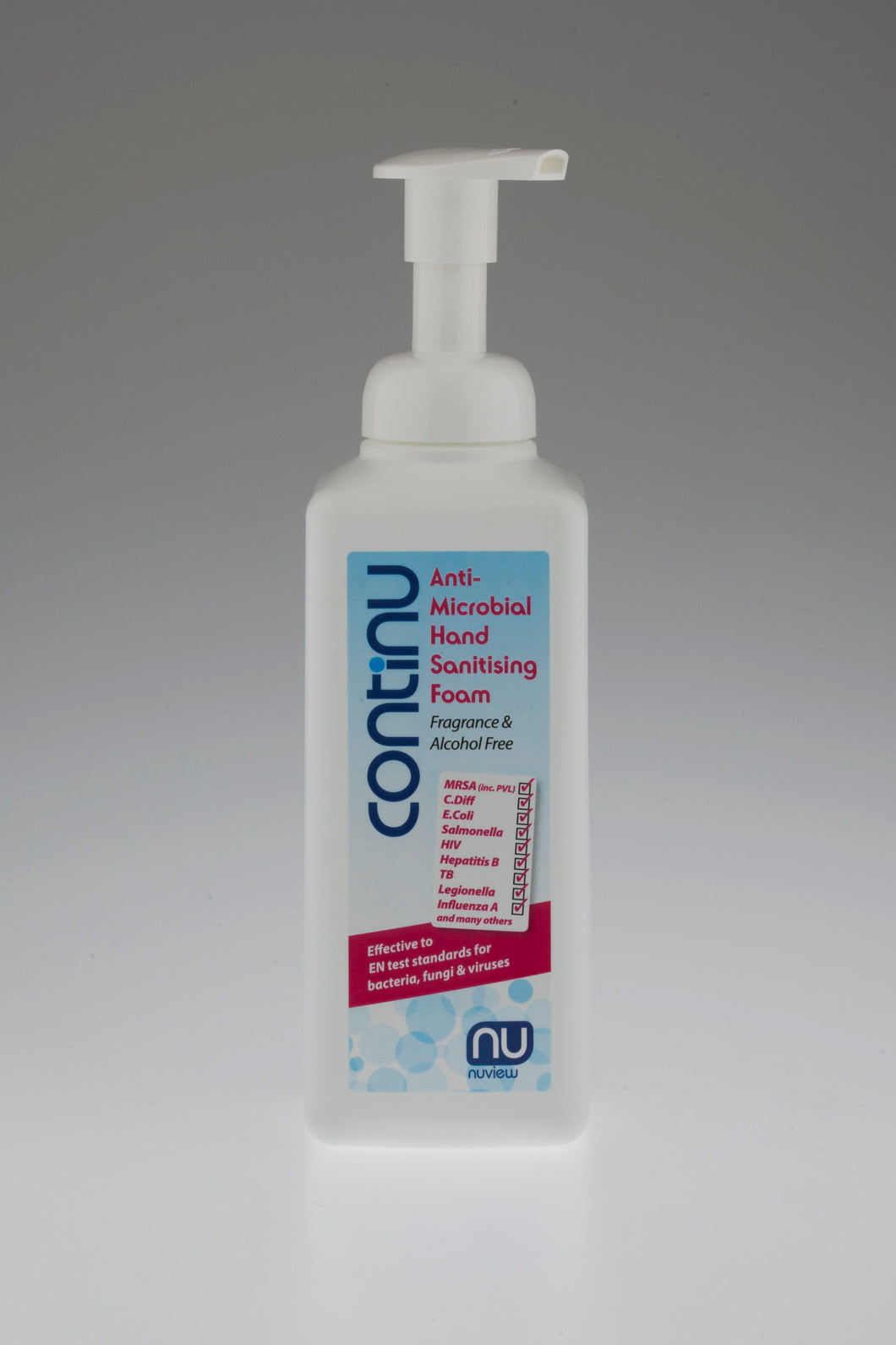CONTINU Anti-Microbial Hand Sanitising Foam 600ml Pump Bottle (£5.11 each)